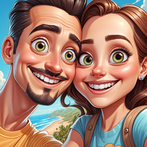 Couple Cartoon Transformation: Dreamery's AI Magic for Romantic Moments