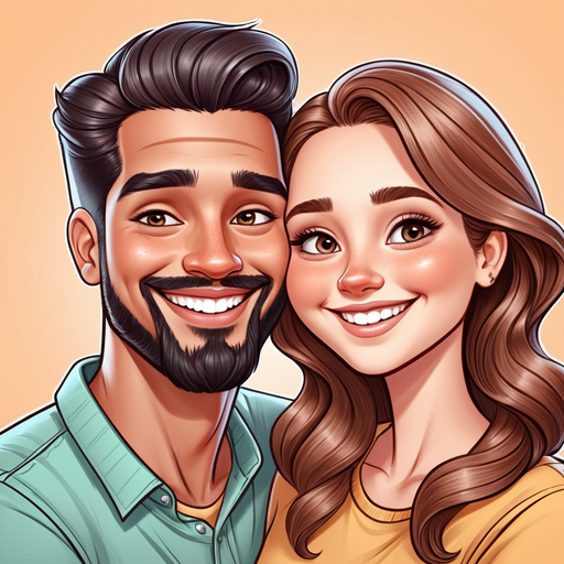 Transforming Love with Dreamery's Lovely Couple Cartoon Transformation