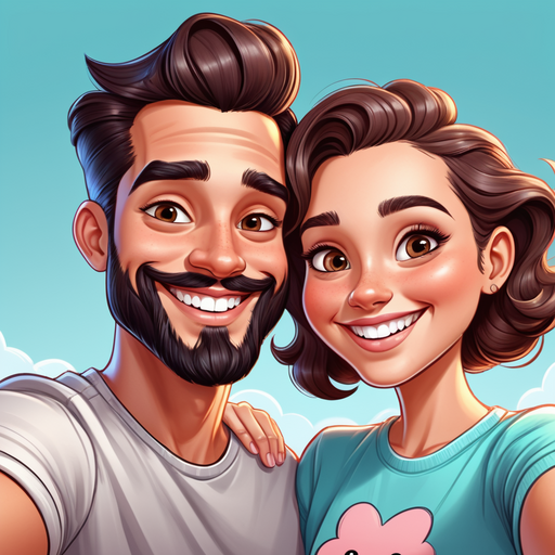 Transform Your Love Story: Couple Cartoon Transformation with Dreamery AI